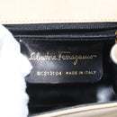 Salvatore Ferragamo Hand Bag Suede Beige Gold Auth hk2342-12