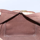 Burberrys Nova Check Boston Bag PVC Beige Auth hk2346-20