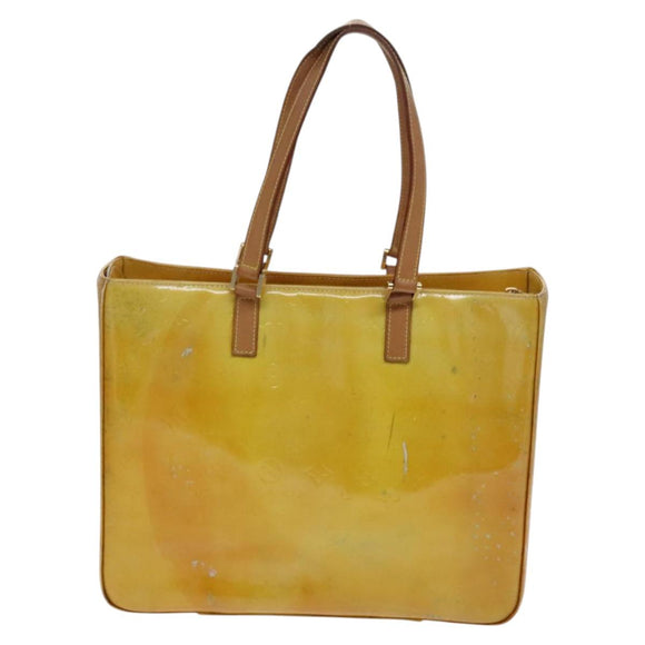 LOUIS VUITTON Monogram Vernis Columbus Tote Bag Gris M91028 LV Auth hk2353