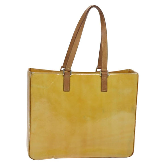 LOUIS VUITTON Monogram Vernis Columbus Tote Bag Gris M91028 LV Auth hk2354