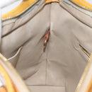 LOUIS VUITTON Monogram Vernis Houston Hand Bag Beige M91004 LV Auth hk2355-21