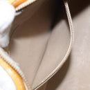 LOUIS VUITTON Monogram Vernis Houston Hand Bag Beige M91004 LV Auth hk2355-22