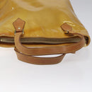 LOUIS VUITTON Monogram Vernis Houston Hand Bag Beige M91004 LV Auth hk2355-8