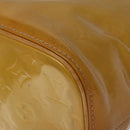 LOUIS VUITTON Monogram Vernis Houston Hand Bag Beige M91004 LV Auth hk2356-15