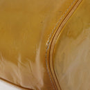 LOUIS VUITTON Monogram Vernis Houston Hand Bag Beige M91004 LV Auth hk2356-8