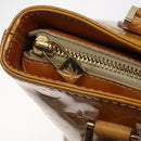 LOUIS VUITTON Monogram Vernis Houston Hand Bag Beige M91004 LV Auth hk2356-10