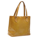 LOUIS VUITTON Monogram Vernis Houston Hand Bag Beige M91004 LV Auth hk2356-1