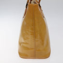 LOUIS VUITTON Monogram Vernis Houston Hand Bag Beige M91004 LV Auth hk2356-3