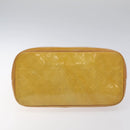 LOUIS VUITTON Monogram Vernis Houston Hand Bag Beige M91004 LV Auth hk2356-5