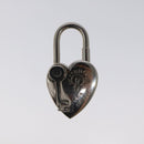 HERMES Cadena Fantasy Heart Padlock 2024 Limited Edition Silver Auth hk2369-2