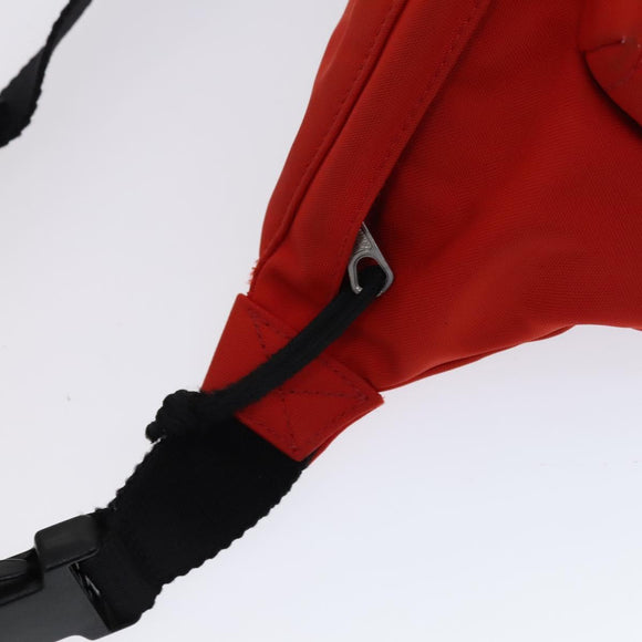 BALENCIAGA Wheel Waist bag Nylon Red 533009 Auth hk2377