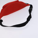 BALENCIAGA Wheel Waist bag Nylon Red 533009 Auth hk2377-7