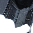 Salvatore Ferragamo Vala Chain Shoulder Bag Enamel Black Gold Auth hk2388-11