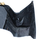 Salvatore Ferragamo Vala Chain Shoulder Bag Enamel Black Gold Auth hk2388-18