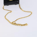 Salvatore Ferragamo Vala Chain Shoulder Bag Enamel Black Gold Auth hk2388-7