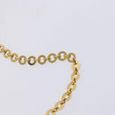 Salvatore Ferragamo Vala Chain Shoulder Bag Enamel Black Gold Auth hk2388-8