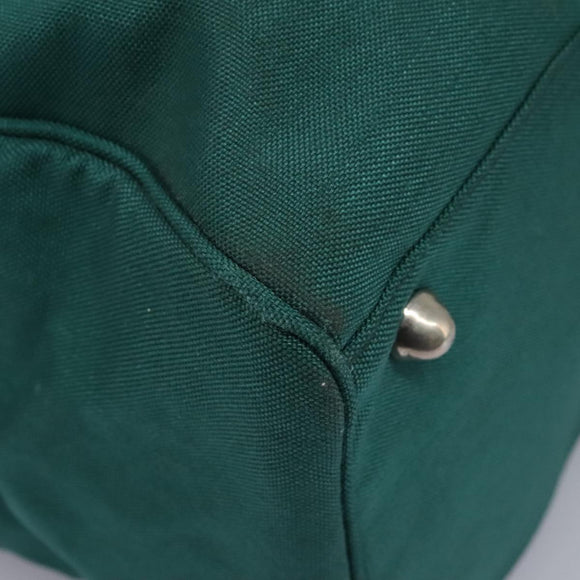 Burberrys Boston Bag Canvas 2way Green Auth hk2392
