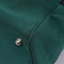 Burberrys Boston Bag Canvas 2way Green Auth hk2392-12