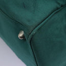 Burberrys Boston Bag Canvas 2way Green Auth hk2392-14