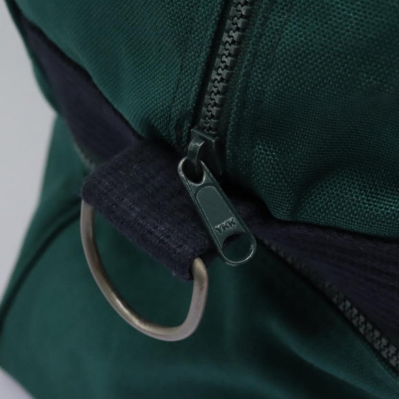 Burberrys Boston Bag Canvas 2way Green Auth hk2392