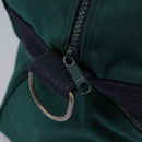 Burberrys Boston Bag Canvas 2way Green Auth hk2392-11