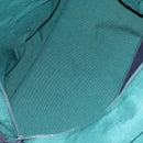 Burberrys Boston Bag Canvas 2way Green Auth hk2392-12