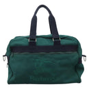 Burberrys Boston Bag Canvas 2way Green Auth hk2392-2