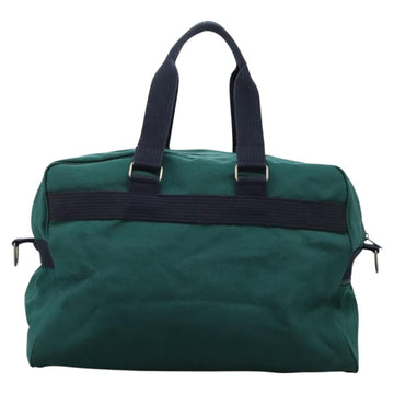 Burberrys Boston Bag Canvas 2way Green Auth hk2392 - 0