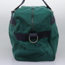 Burberrys Boston Bag Canvas 2way Green Auth hk2392-3