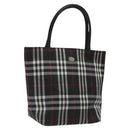BURBERRY Nova Check Hand Bag Nylon Black Auth hk2393-1