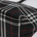 BURBERRY Nova Check Hand Bag Nylon Black Auth hk2393-9