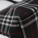 BURBERRY Nova Check Hand Bag Nylon Black Auth hk2393-14