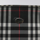 BURBERRY Nova Check Hand Bag Nylon Black Auth hk2393-10