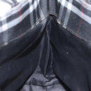 BURBERRY Nova Check Hand Bag Nylon Black Auth hk2393-18