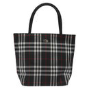 BURBERRY Nova Check Hand Bag Nylon Black Auth hk2393-2