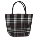 BURBERRY Nova Check Hand Bag Nylon Black Auth hk2393-3