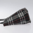 BURBERRY Nova Check Hand Bag Nylon Black Auth hk2393-4