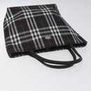 BURBERRY Nova Check Hand Bag Nylon Black Auth hk2393-6