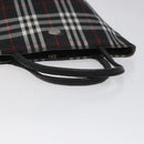 BURBERRY Nova Check Hand Bag Nylon Black Auth hk2393-7