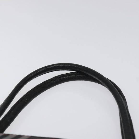 BURBERRY Nova Check Hand Bag Nylon Black Auth hk2393
