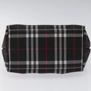 BURBERRY Nova Check Hand Bag Nylon Black Auth hk2393-5