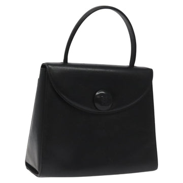 GIVENCHY Hand Bag Leather Black Auth hk2395