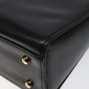 GIVENCHY Hand Bag Leather Black Auth hk2395-9