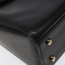 GIVENCHY Hand Bag Leather Black Auth hk2395-14