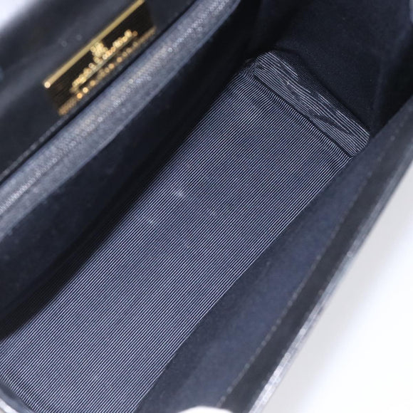 GIVENCHY Hand Bag Leather Black Auth hk2395