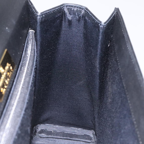 GIVENCHY Hand Bag Leather Black Auth hk2395