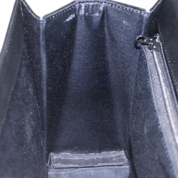 GIVENCHY Hand Bag Leather Black Auth hk2395