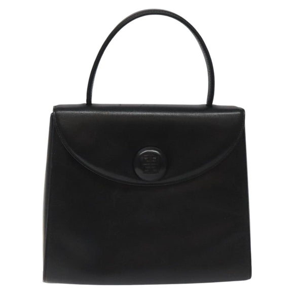 GIVENCHY Hand Bag Leather Black Auth hk2395