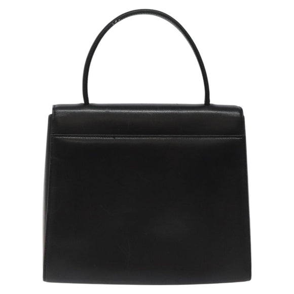 GIVENCHY Hand Bag Leather Black Auth hk2395