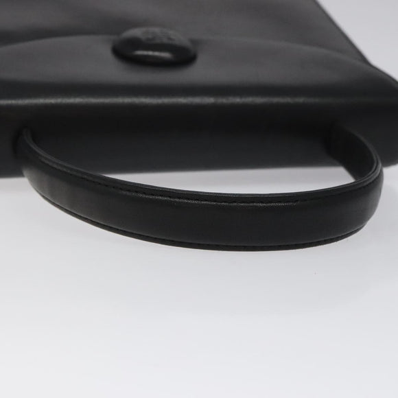GIVENCHY Hand Bag Leather Black Auth hk2395